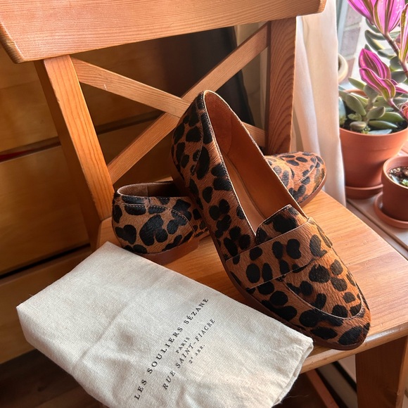 NWTB SEZANE Michel Loafers Leopard Size 38 🐆 - Picture 6 of 9